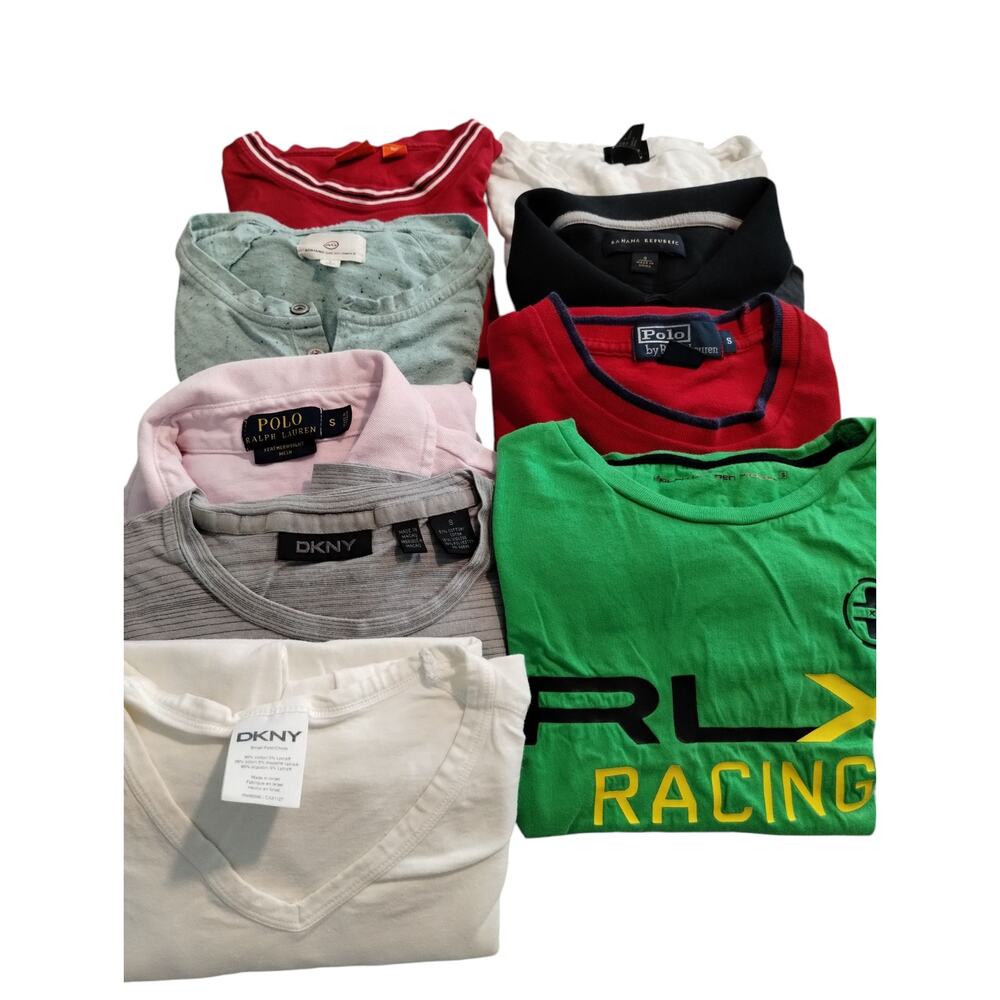Men's Shirt‎ Bundle of 9 shirts size SMALL Polo DKNY Banana AG Boss H&M luxury